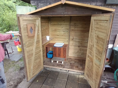 A garden composting toilet to make you feel good