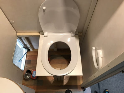 Turn old into new.... Defective motorhome toilet replaced by a composting toilet