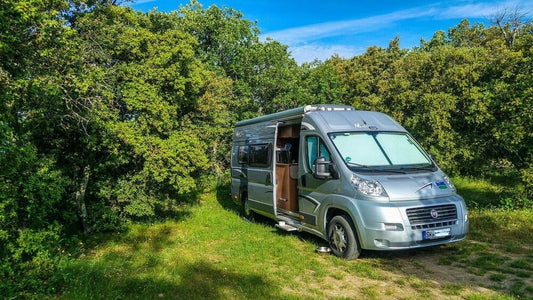 Composting toilet in the van